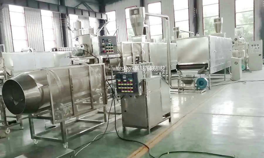 Fish feed processing line